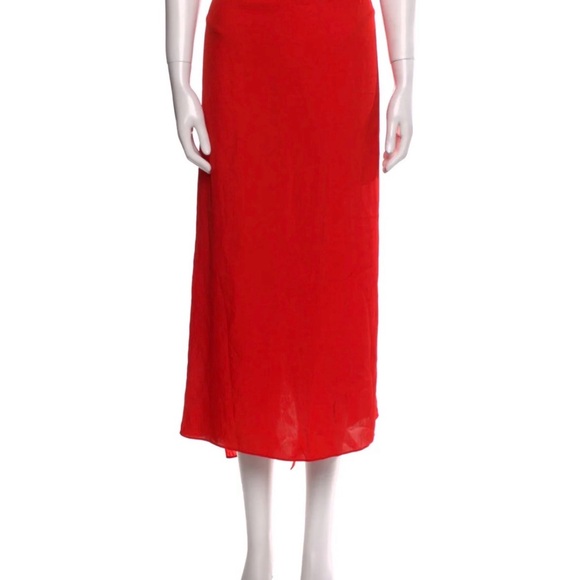 Tibi The Slip Skirt Red - L - Picture 6 of 6